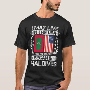 T-shirt Mon Histoire A Commencé Aux Maldives