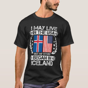 T-shirt Mon Histoire Commence En Islande