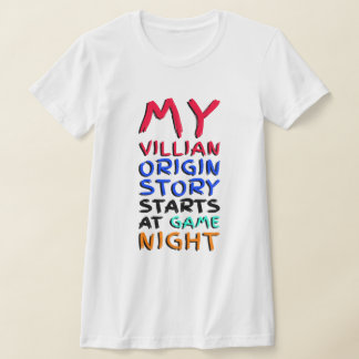 T-shirt Mon Histoire D'Origine De Méchant Commence À La Nu