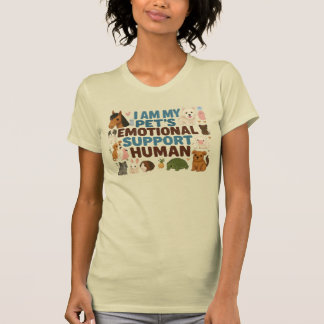 T-shirt Mon humain de soutien émotionnel pour mon animal d