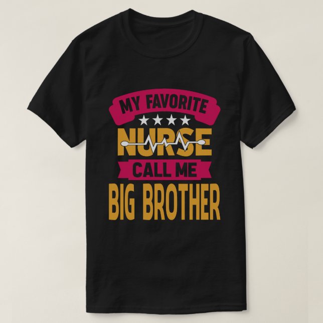 T-shirt Mon Infirmière Préférée M'Appelle GRANDE Fête des  (Design devant)