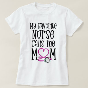 T-shirt Mon infirmière préférée m'appelle le cadeau RN