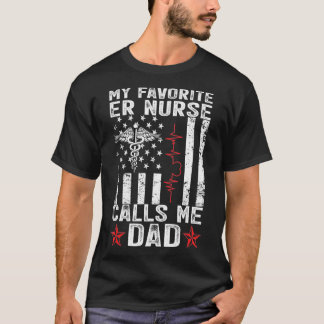 T-shirt Mon infirmière préférée m'appelle papa RN Nursing 