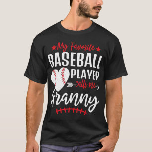 T-shirt Mon Joueur De Baseball favori M'Appelle Granny