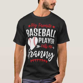 T-shirt Mon Joueur De Baseball favori M'Appelle Granny