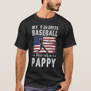 T-shirt Mon Joueur De Baseball Préféré M'Appelle Pappy Ame