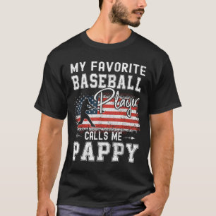 T-shirt Mon Joueur De Baseball Préféré M'Appelle Pappy Ame