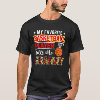T-shirt Mon Joueur De Basket Favori M'Appelle Granny Moth