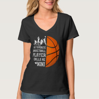 T-shirt Mon Joueur De Basket Favori M'Appelle Nini