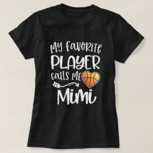T-shirt Mon joueur de basket préféré m'appelle le cadeau