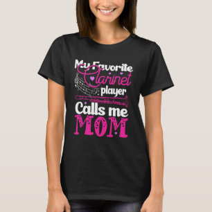 T-shirt Mon Joueur de Clarinette Favori M'appelle Maman Cl