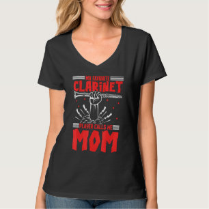 T-shirt Mon Joueur de Clarinette Favori M'appelle Maman Mu