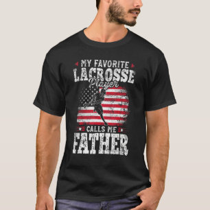 T-shirt Mon Joueur De Crosse Préféré M'Appelle Père Père