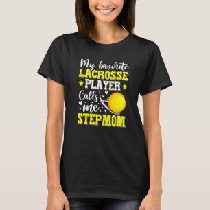 T-shirt Mon Joueur De Crosse Préféré M'Appelle Stepmaman M