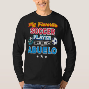 T-shirt Mon joueur de football favori m'appelle Abuelo Pèr