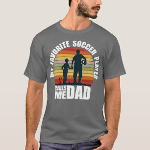 T-shirt Mon joueur de football favori m'appelle Fête des p