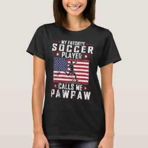 T-shirt Mon Joueur De Football Favori M'Appelle Pawpaw Pèr