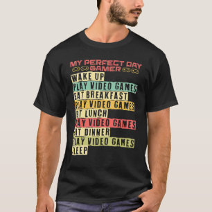 T-shirt Mon Joueur de Jour Parfait Joueur Vidéo Jeu Joueur