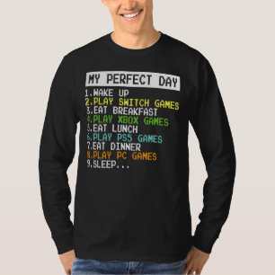 T-shirt Mon Joueur De Jour Parfait Pour Les Garçons Ados J