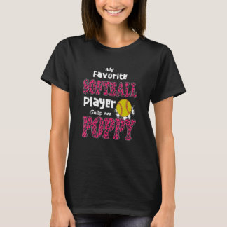 T-shirt Mon Joueur De Softball Favori M'Appelle Pères De P
