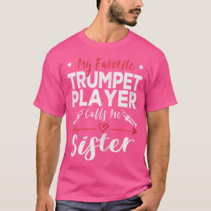 T-shirt Mon Joueur De Trompette Préféré M'Appelle Trumpet