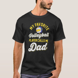 T-shirt Mon Joueur De Volley-Ball Favori M'Appelle Joueur 
