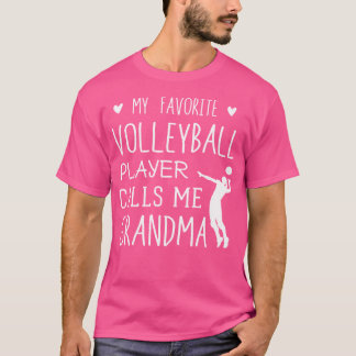 T-shirt Mon Joueur De Volley-ball Préféré M'Appelle Grand-