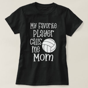 T-shirt Mon joueur de volleyball préféré m'appelle cade