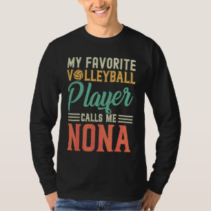 T-shirt Mon Joueur De Volleyball Préféré M'Appelle Nona Vi