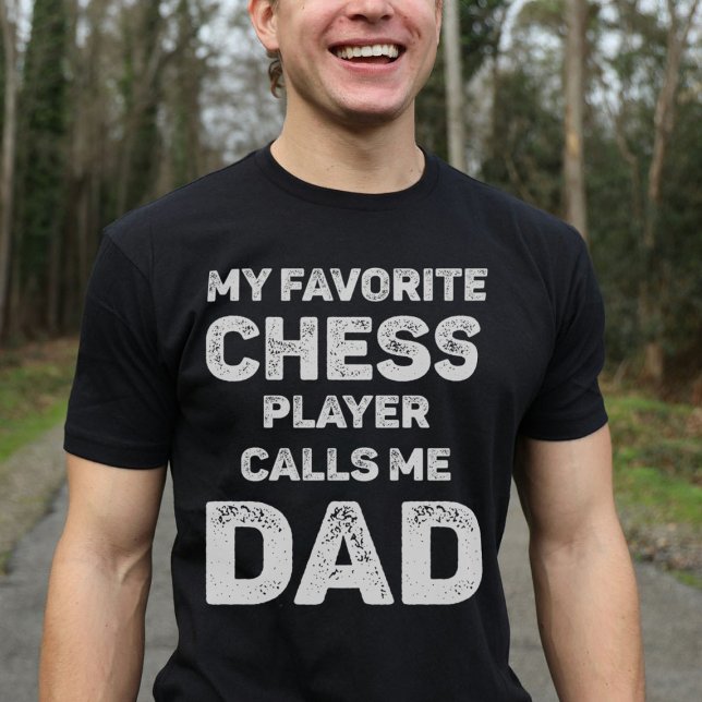 T-shirt Mon Joueur D'Échecs Préféré M'Appelle Papa (Créateur téléchargé)