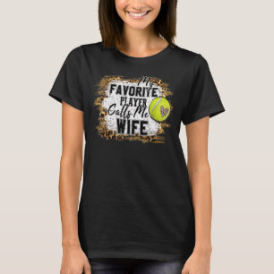 T-shirt Mon Joueur favori m'appelle femme Tennis Mère D