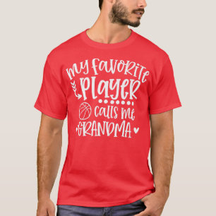T-shirt Mon Joueur Favori M'Appelle Grandma Basketball Gam