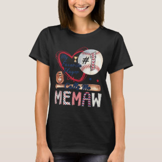 T-shirt Mon Joueur Favori M'appelle Memaw Baseball T-Ball