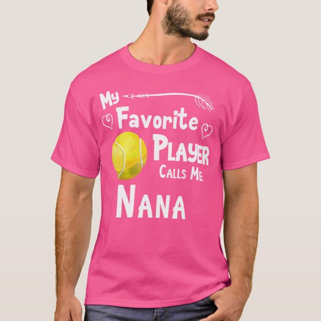 T-shirt Mon Joueur favori m'appelle Nana Tennis (Devant)