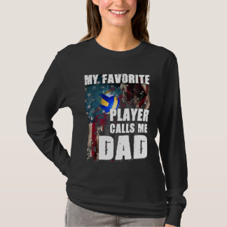 T-shirt Mon Joueur favori m'appelle Papa Volleyball