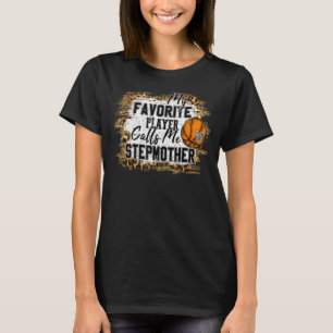 T-shirt Mon Joueur favori m'appelle Stepmère Basketball