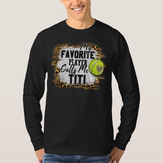 T-shirt Mon Joueur favori m'appelle Titi Tennis Mère D (Devant)