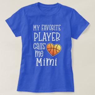 T-shirt Mon joueur préféré m'appelle cadeau du basket-ball