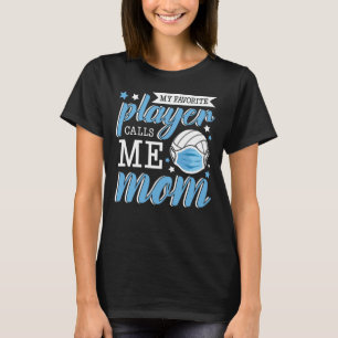 T-shirt Mon joueur préféré m'appelle maman volley-ball