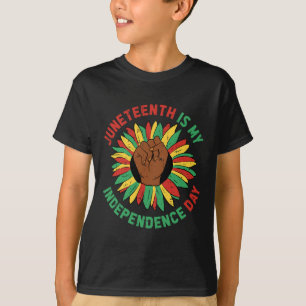 T-shirt Mon Jour de l'Indépendance Histoire noire Afro-cen