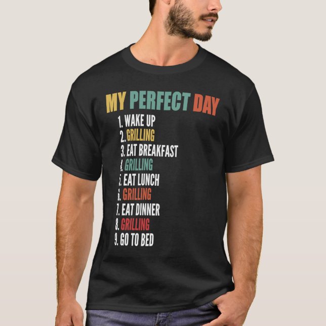 T-shirt Mon jour parfait Grillage drôle (Devant)