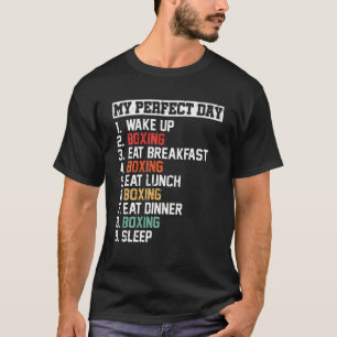 T-shirt Mon Jour Parfait Joueur De Boxe Amoureux Boxe Homm