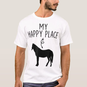 T-shirt Mon Joyeux Lieu Cheval Lover Cadeaux Équitation
