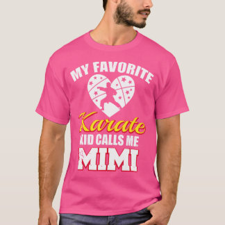 T-shirt Mon Karate Favori M'Appelle Mimi Funny Karate Mimi