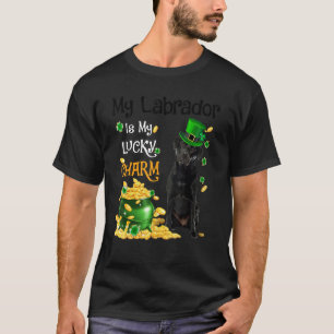 T-shirt Mon Labrador Est Mon Charme Chanceux Mignonne Chie