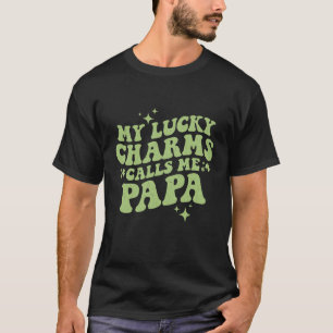 T-shirt Mon Lucky Charms appelle moi Papa St Patrick's Day