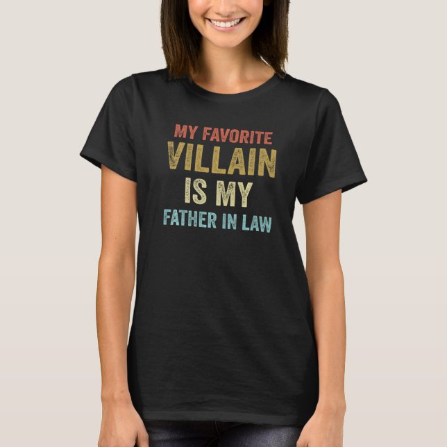 T-shirt Mon Malin Préféré Est Mon Père En Droit (Devant)