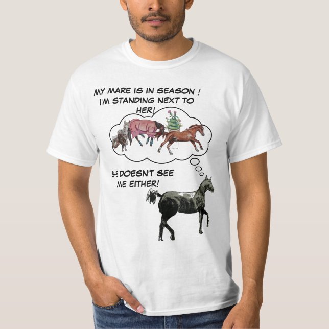 T-SHIRT MON MARE EST EN SAISON (Devant)