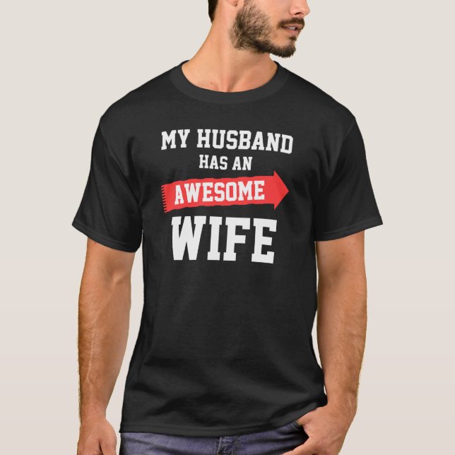 T-shirt Mon Mari A Un Couple De Femme Magnifique (Devant)