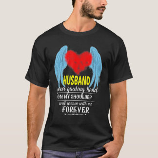 T-shirt Mon Mari Est Mon Ange Gardien En Mémoire Perdue Mo